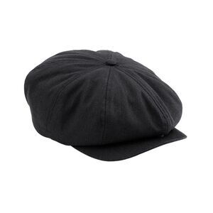 Beechfield Quilted Newsboy Cap / Black
